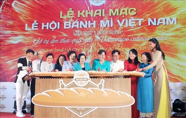 La inauguración del primer Festival de “Banh mi” vietnamita. (Foto: VNA)