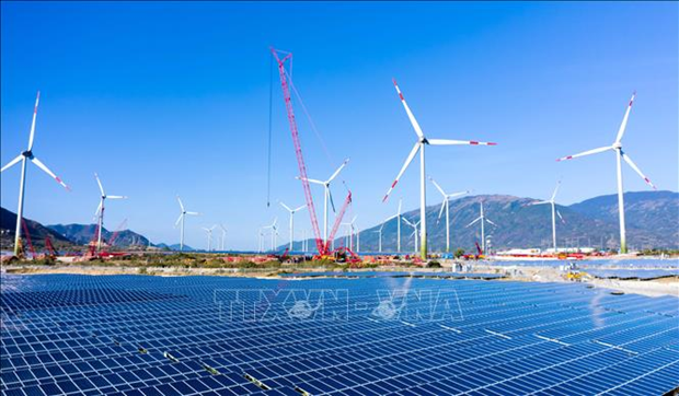 El complejo de energía renovable del grupo Trung Nam invierte en el distrito de Thuan Bac (Ninh Thuan). (Foto: VNA)
