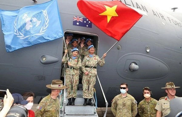 Cascos azules de Vietnam (Foto: VNA)