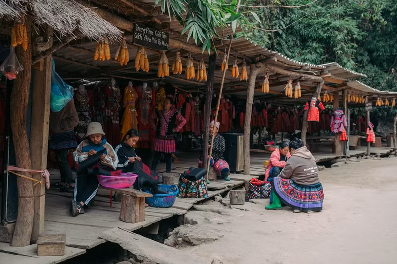 La belleza del pueblo de Long Luong en la meseta de Moc Chau.
