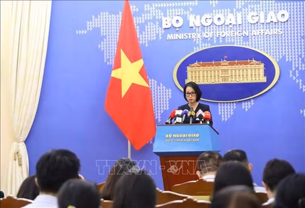 La portavoz del Ministerio de Relaciones Exteriores de Vietnam, Pham Thu Hang. (Foto: VNA)