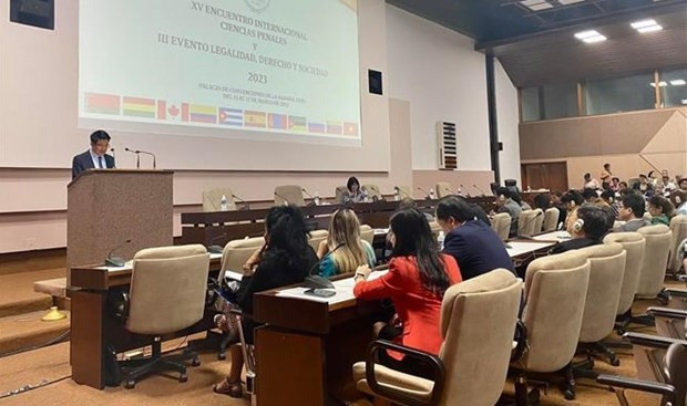 El fiscal general adjunto de Vietnam Nguyen Huy Tien intervino en las citas (Foto: VNA)