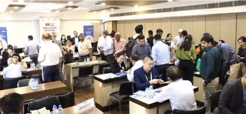 En la sesión B2B (Foto: VNA)