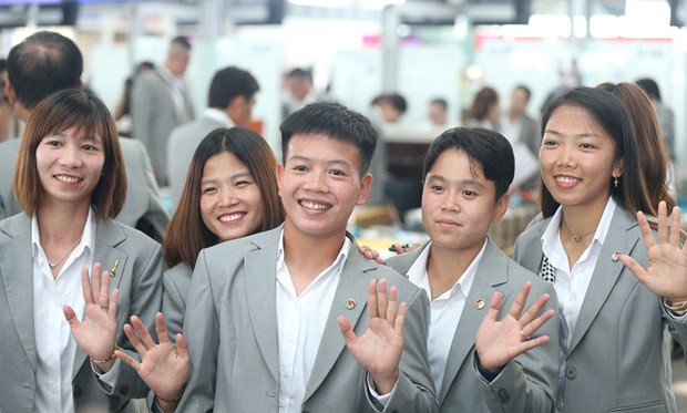 La sonrisa de las fútbolistas vietnamitas (Foto: VFF)
