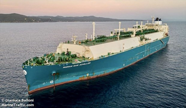 El buque griego Maran Gas Achilles (Foto:suckhoedoisong.vn)