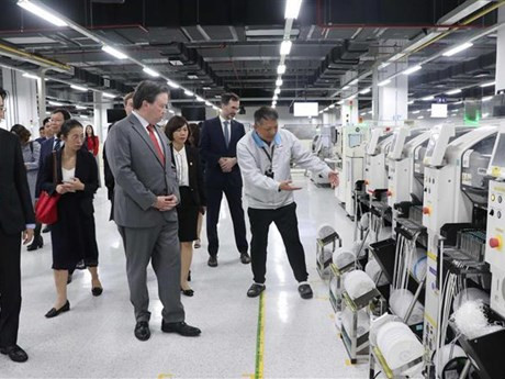 El embajador estadounidense en Vietnam, Marc E. Knappe, visita Hai Phong (Foto: VNA)