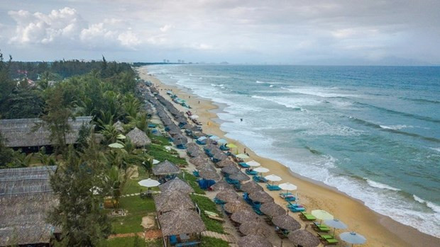 La playa de An Bang, en la ciudad de Hoi An (Foto: VNA)