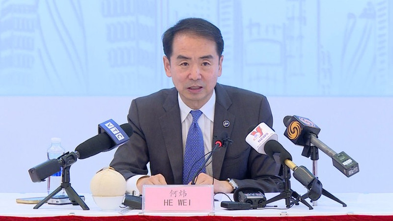 El embajador de China en Vietnam, He Wei. (Foto: VNA)