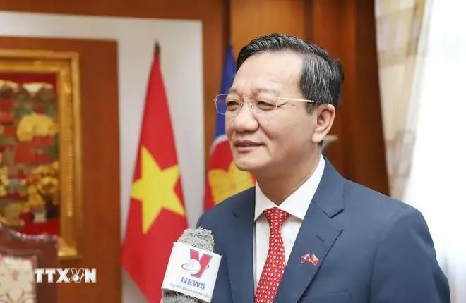 El embajador de Hanói en Vientián, Nguyen Minh Tam. (Foto: VNA)
