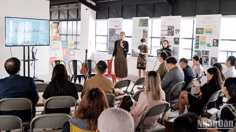 Un representante de la Oficina de la Unesco en Hanói comparte las experiencias de la capital vietnamita para unirse a la Red de Ciudades Creativas de la Unesco.