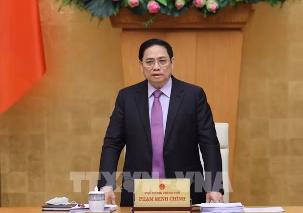 El primer ministro de Vietnam, Pham Minh Chinh (Fotografía: VNA)