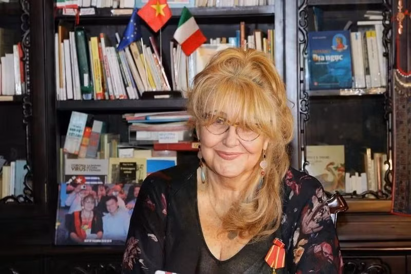 Sandra Scagliotti, cónsul honoraria de Hanoi en Turín y Génova. (Foto: VNA)