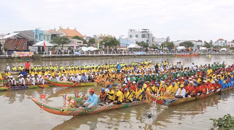 Una regata de barco Ngo