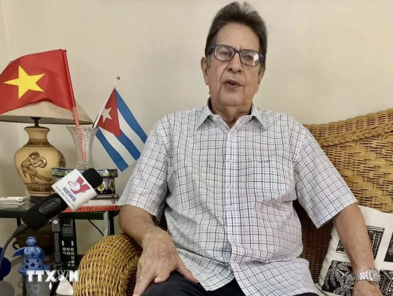 El exembajador de Cuba en Vietnam, Fredesmán Turró González (Foto: VNA)