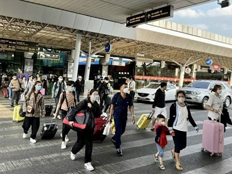 El aeropuerto de Tan Son Nhat en Ciudad Ho Chi Minh (Fotografía: VNA)