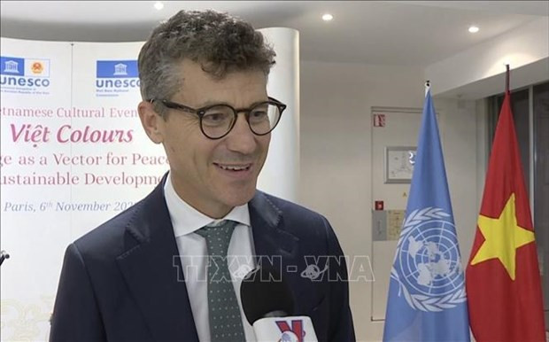 El representante de la Unesco en Vietnam, Jonathan Wallace Baker. (Foto: VNA)