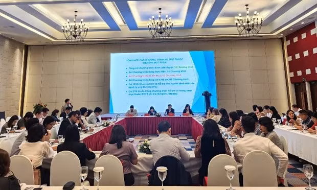 El panorama de la sesión. (Foto: baodautu.vn)