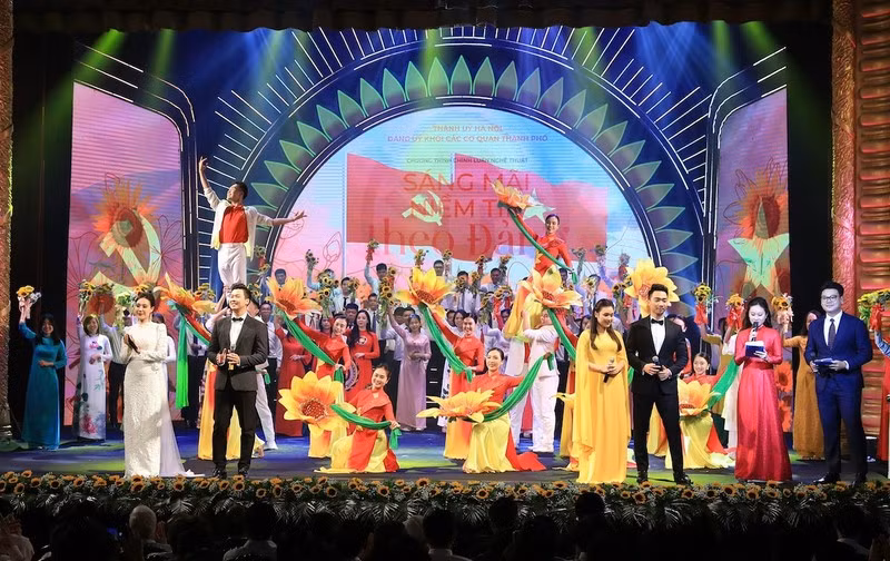 Una actuación artística en el evento (Foto: 