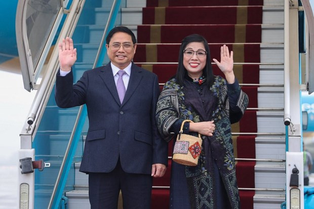 El primer ministro de Vietnam, Pham Minh Chinh, y su esposa. (Foto: baoquocte.vn)