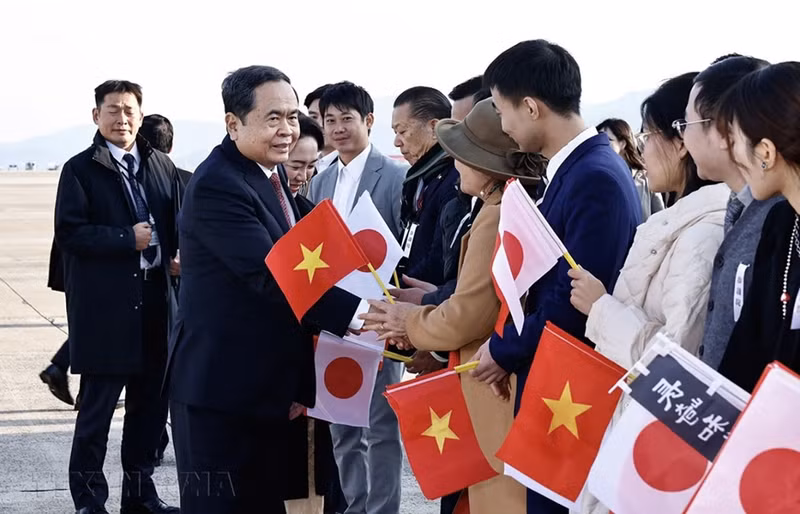 El presidente de la Asamblea Nacional, Tran Thanh Man, concluye su visita a Japón. (Foto: qdnd.vn)