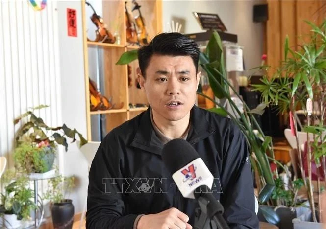 El jefe del Departamento en vietnamita de la Televisión Central de China, Wei Wei. (Foto: VNA)