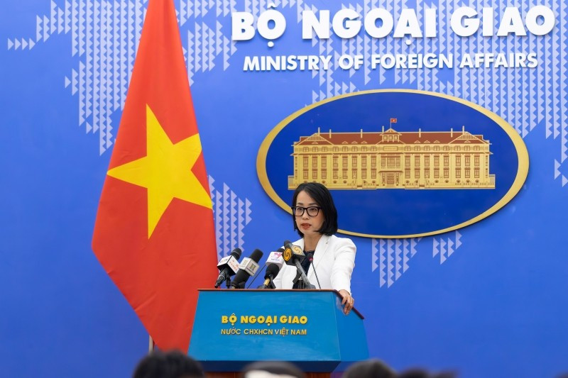 La portavoz del Ministerio de Relaciones Exteriores de Vietnam, Pham Thu Hang (Foto: VNA)