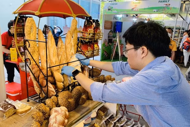 El festival de banh mi cuenta con 120 pabellones de panaderías nacionales y extranjeros. (Foto: VNA)