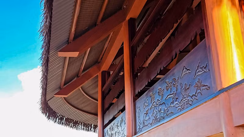 Los patrones de las casas tradicionales de los grupos étnicos están meticulosamente diseñados.