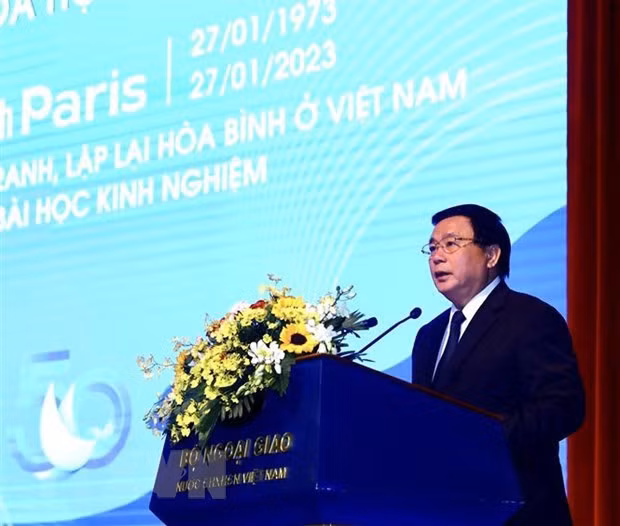 El presidente del Consejo Teórico Central del Partido Comunista de Vietnam y director de la Academia Nacional de Política Ho Chi Minh, Nguyen Xuan Thang (Fotografía: VNA)