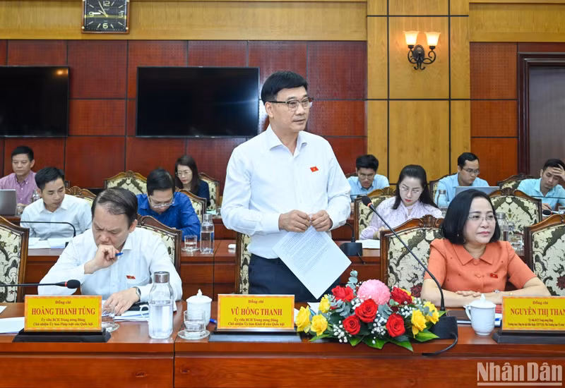 El jefe de la Comisión de Asuntos Económicos de la Asamblea Nacional, Vu Hong Thanh.