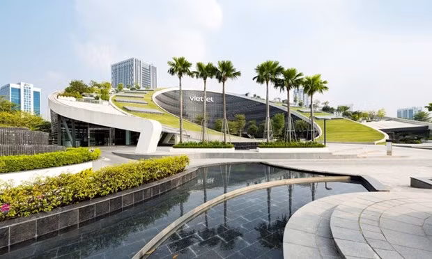 El proyecto de la sede del Grupo Viettel obtuvo la certificación CTX LEED Gold. (Foto: baoxaydung.com.vn)