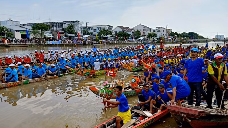 La regata de barcos Ngo. (Fotografía: VOV)
