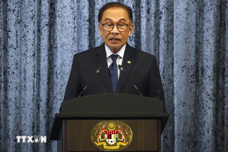 El primer ministro malasio, Anwar Ibrahim. (Fotografía: AFP/VNA)