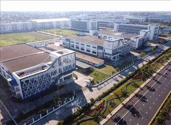Una esquina del parque industrial de Trang Due, distrito de An Duong, Hai Phong. (Fotografía: VNA)