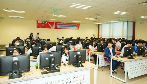 Participantes en el concurso. (Fotografía: doanthanhnien.vn)