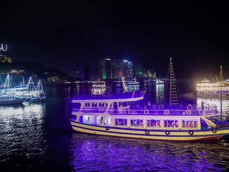 Crucero en la Bahía de Ha Long, Quang Ninh. (Fotografía: VNA)