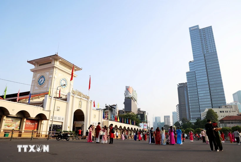 Centro de Ciudad Ho Chi Minh. (Fotografía: VNA)