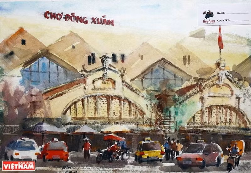 El mercado de Dong Xuan.