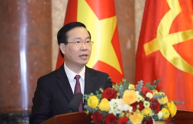El presidente de Vietnam, Vo Van Thuong. (Fotografía: VNA)