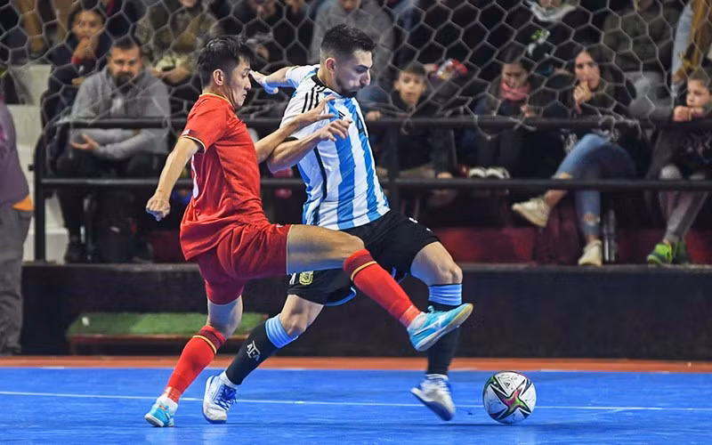 En el partido. (Fotografía: Nhan Dan)