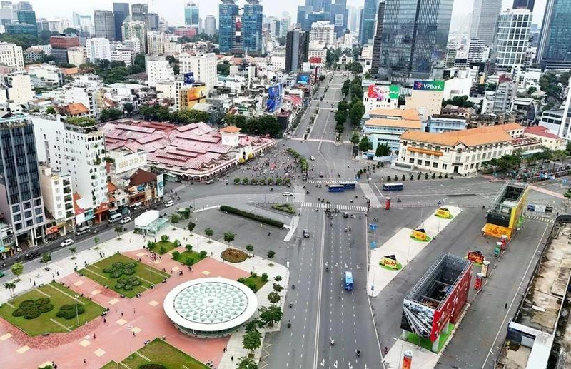 Un rincón de Ciudad Ho Chi Minh, el mayor centro económico de Vietnam. (Fotografía: VNA)