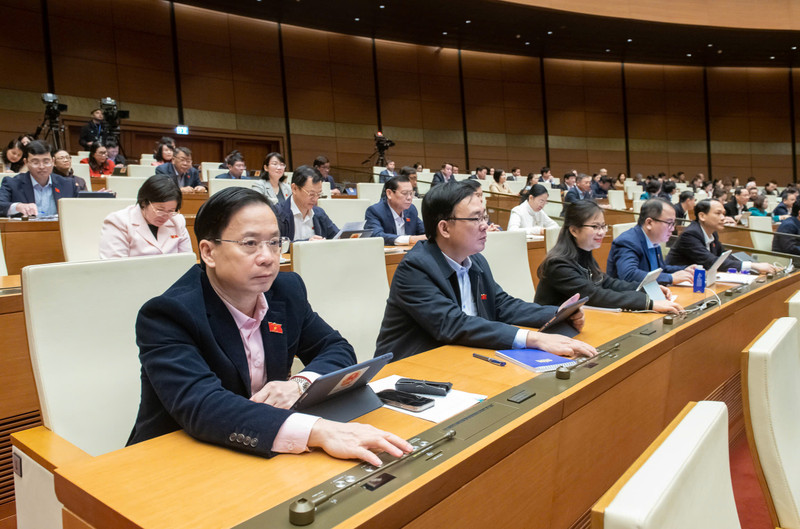 Delegados a la sesión. (Fotografía: quochoi.vn)