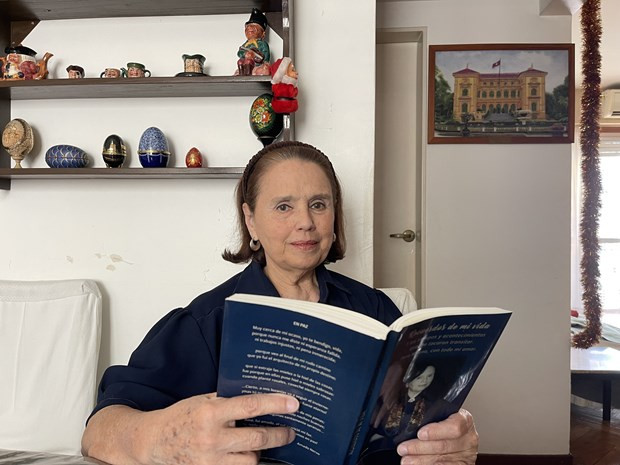 Poldi Sosa Schmidt, presidenta del Instituto de Cultura Argentina-Vietnam. (Fotografía: VNA)