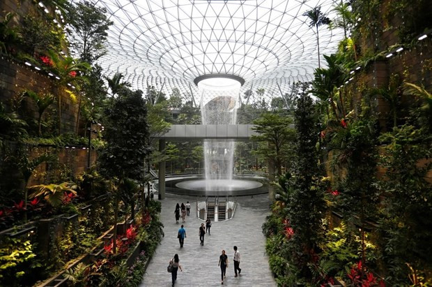 En el aeropuerto de Changi. (Fotografía: VNA)