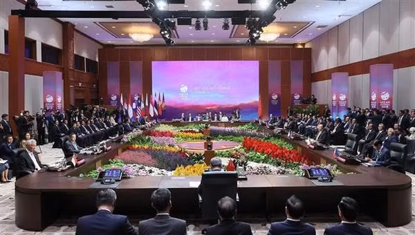 El primer ministro de Vietnam, Pham Minh Chinh, en la 26 Cumbre Asean-China. (Fotografía: VNA)