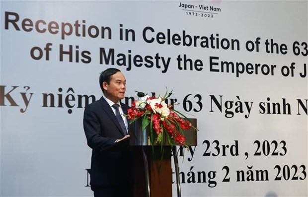 El vicepremier Tran Luu Quang interviene en el acto. (Fotografía: VNA)