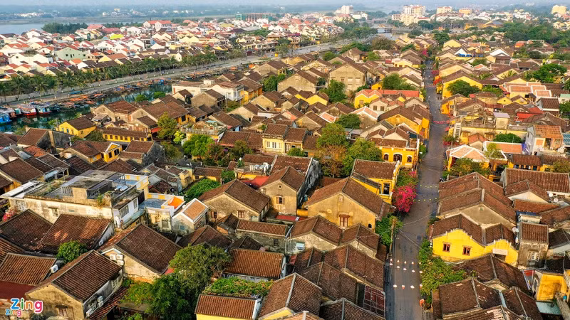 Una vista de Hoi An desde arriba. (Fotografía: zingnews.vn)
