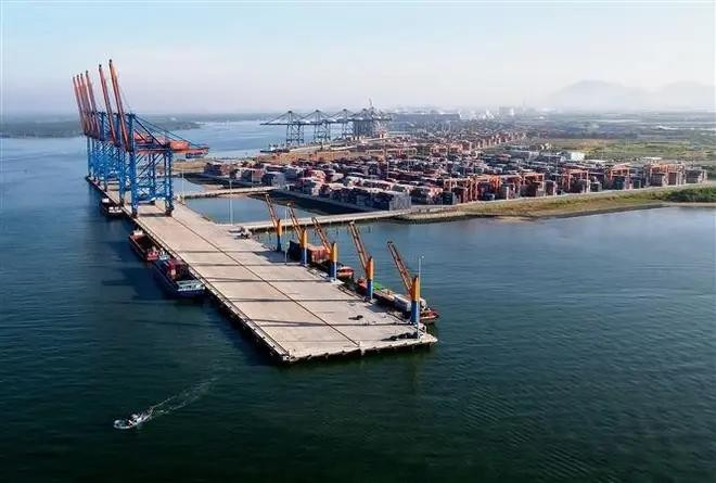 El puerto de Cai Mep-Thi Vai, en la provincia de Ba Ria-Vung Tau. (Fotografía: VNA)