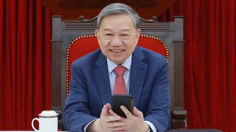 El secretario general del Partido Comunista de Vietnam, To Lam. (Fotografía: VNA)