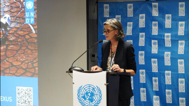 La representante del Programa de las Naciones Unidas para el Desarrollo en Vietnam, Ramla Khalidi. (Fotografía: VNA)